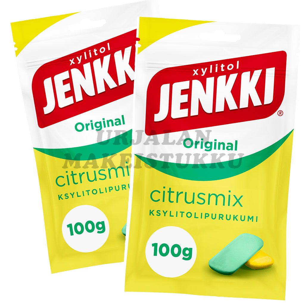 Jenkki Original Citrusmix ksylitolipurukumi 100g x 2kpl
