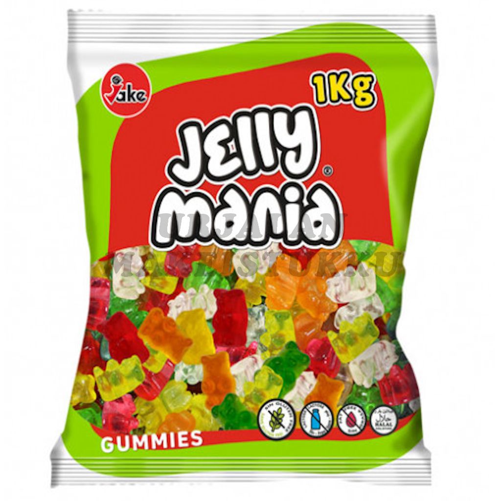 Jelly Mania Gummy hedelmä nallekarkit 1kg