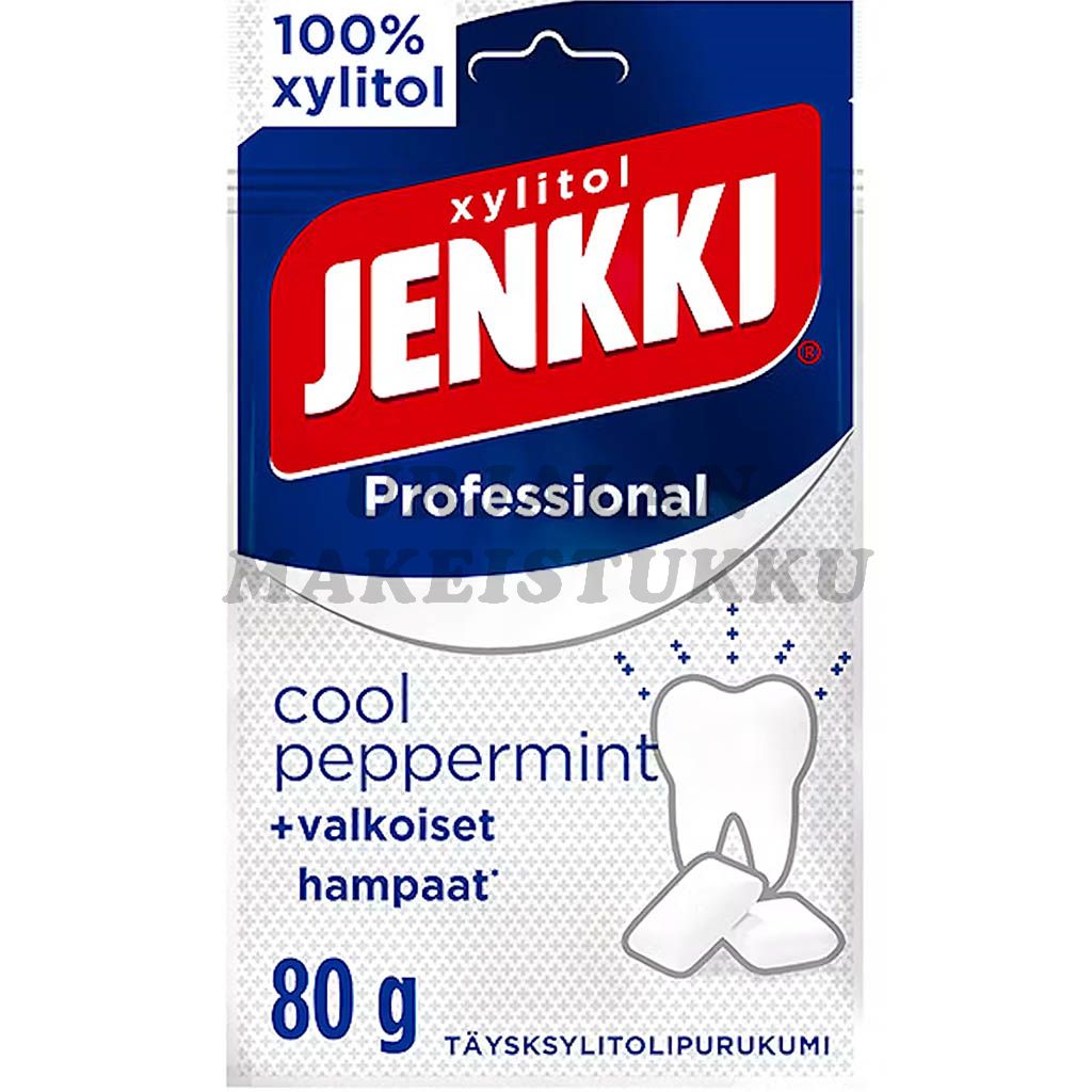 Cloetta Jenkki Professional Cool Peppermint täysksylitolipurukumi 80g