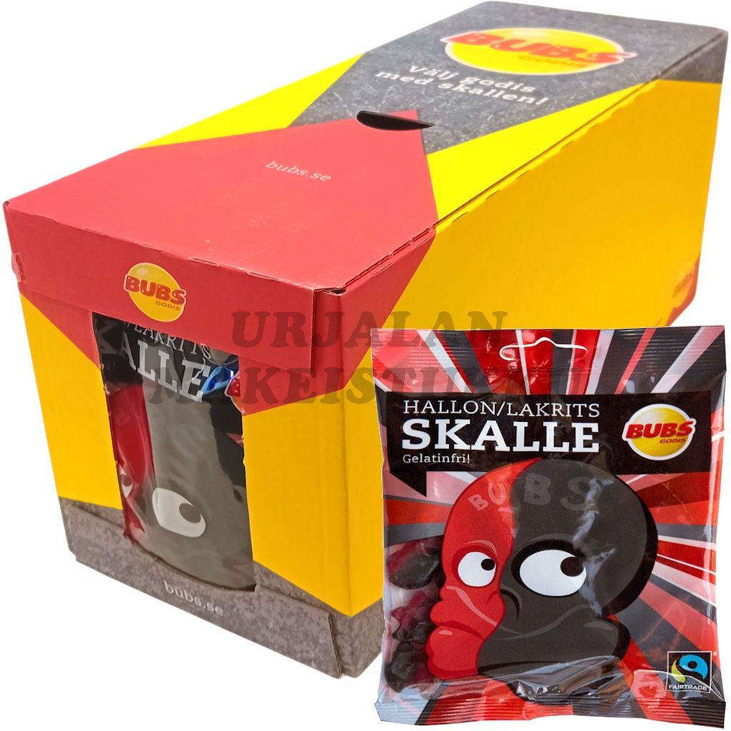 Bubs Vadelmalakritsi kallot 90g x 16kpl