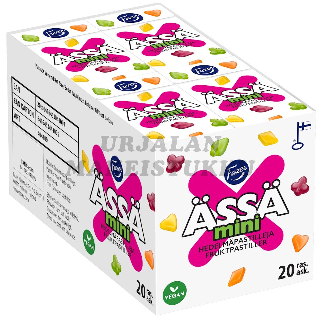 Fazer Ässä Mini hedelmäpastilli 40g x 20kpl