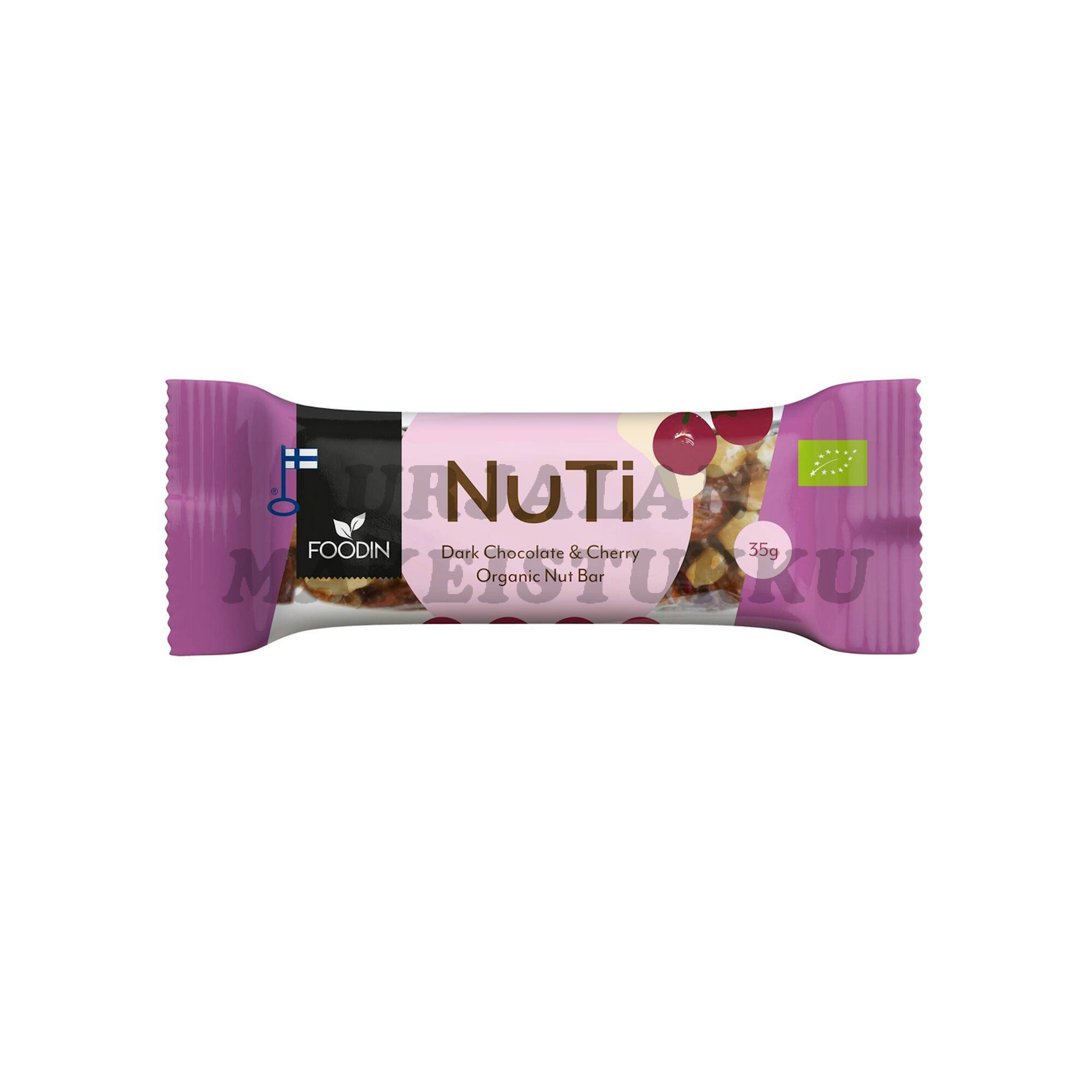 Foodin Nuti Dark Chocolate & Cherry 35g