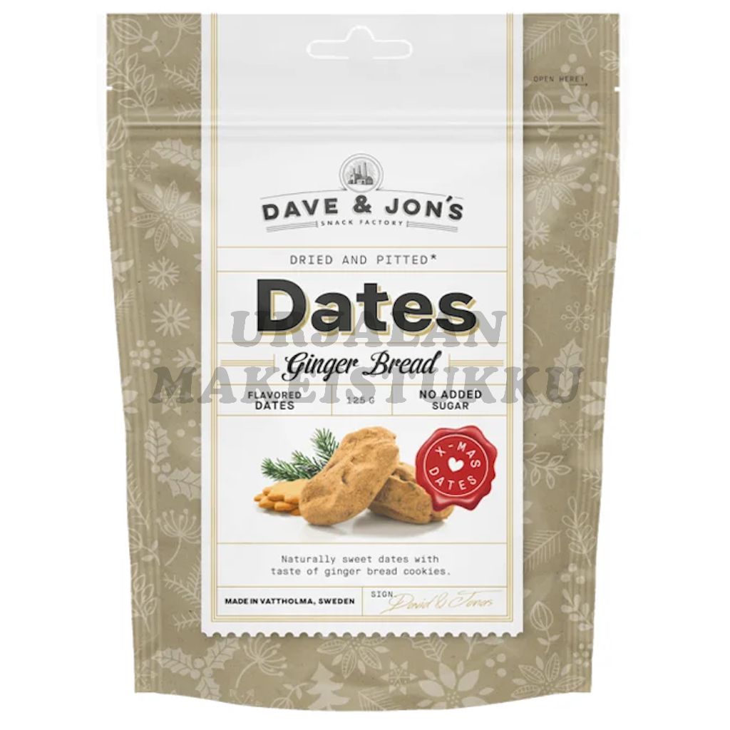 Dave & Jons Ginger Bread karkkitaatelit 125g