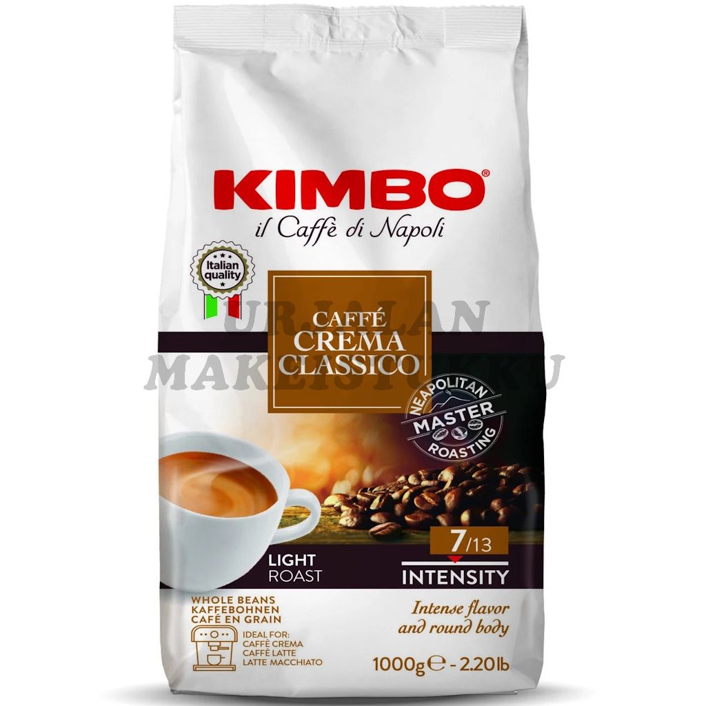 Kimbo Cafe Crema Classico kahvipapu 1kg