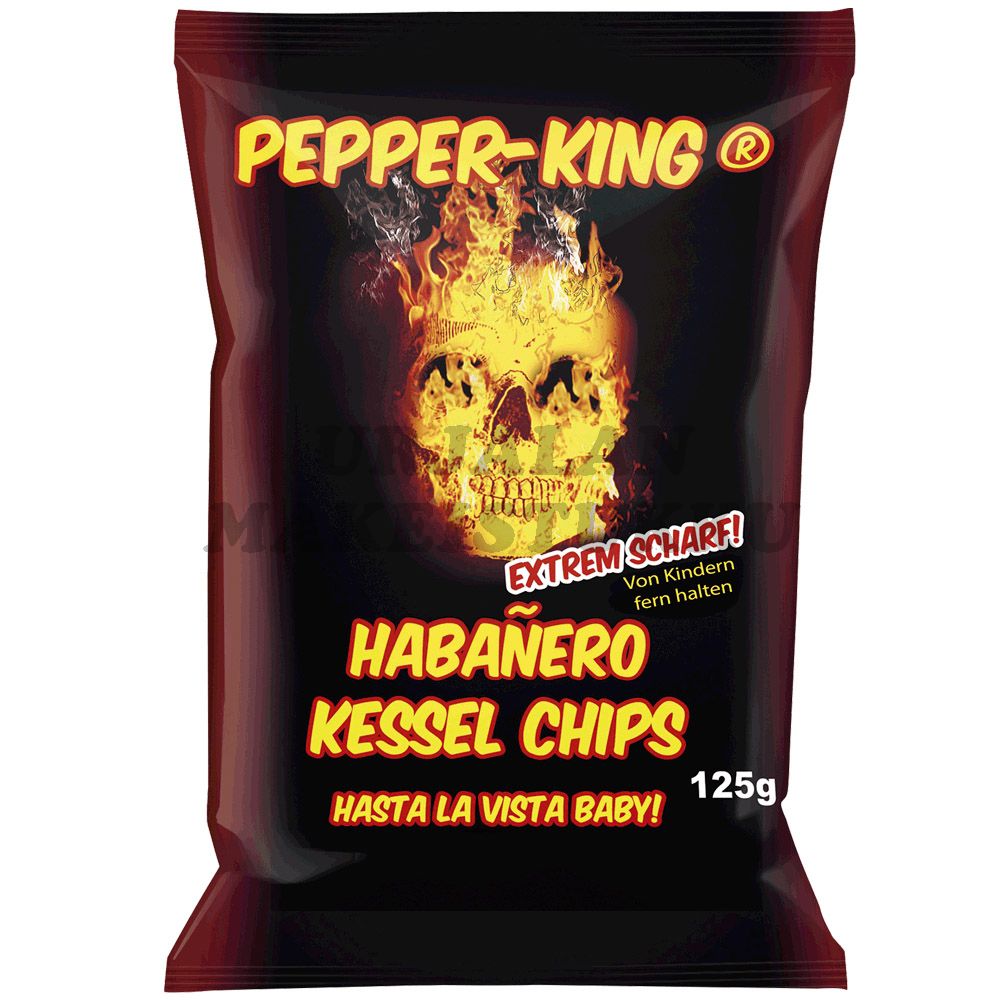 Pepper-King Habanero Kessel perunalastut 125g