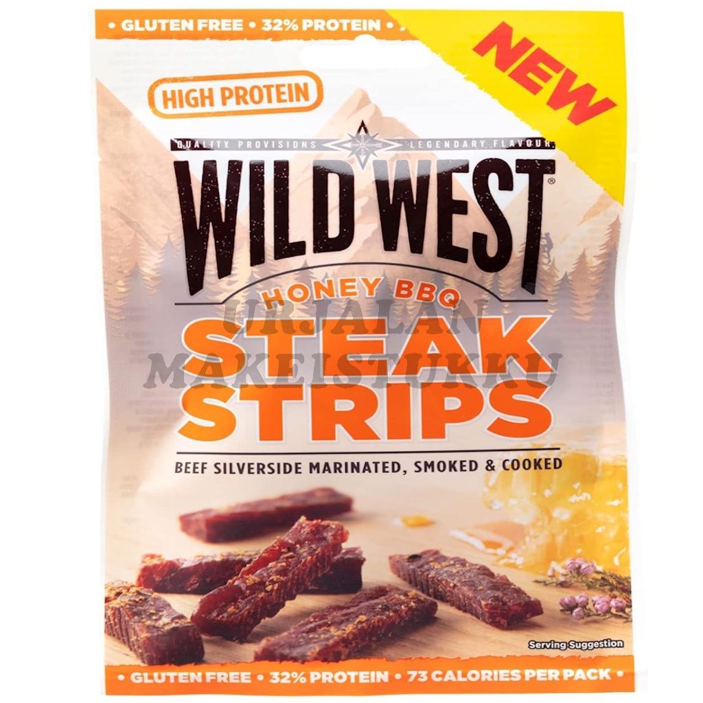 Wild West Steak Strips Honey BBQ kuivattua naudanlihaa 60g