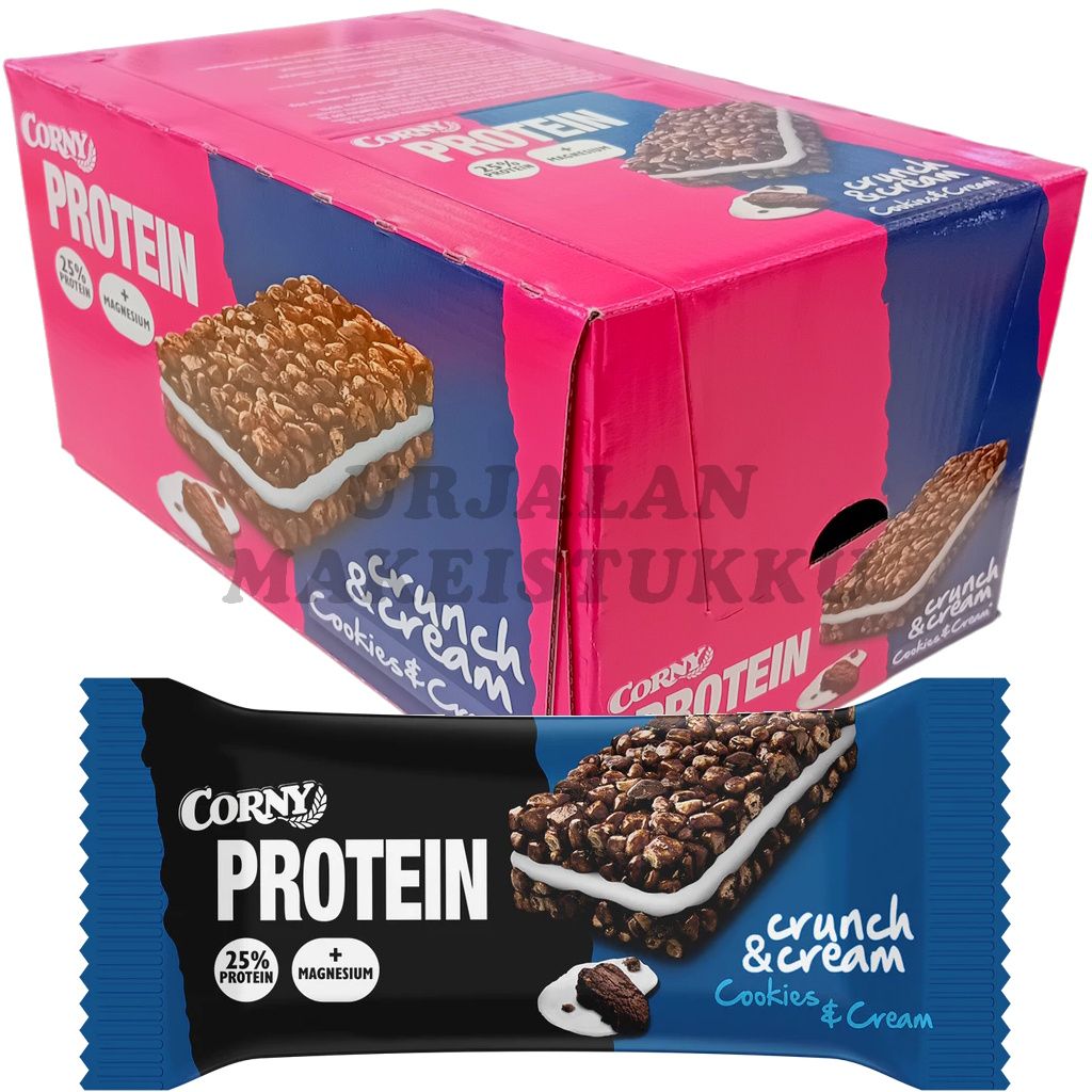 Corny Protein Crunch & Cookies & Cream proteiinipatukka 35g x 24kpl