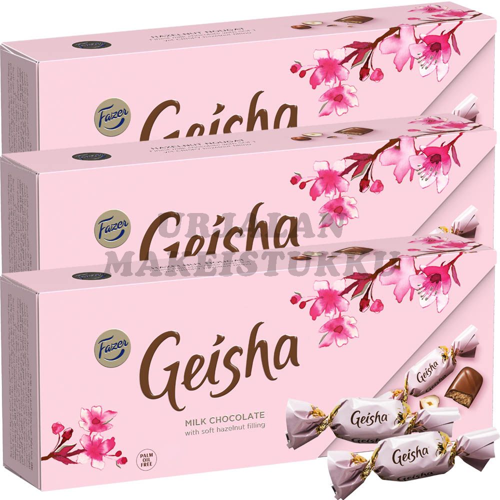 Karl Fazer Geisha suklaakonvehti 228g x 3-pack