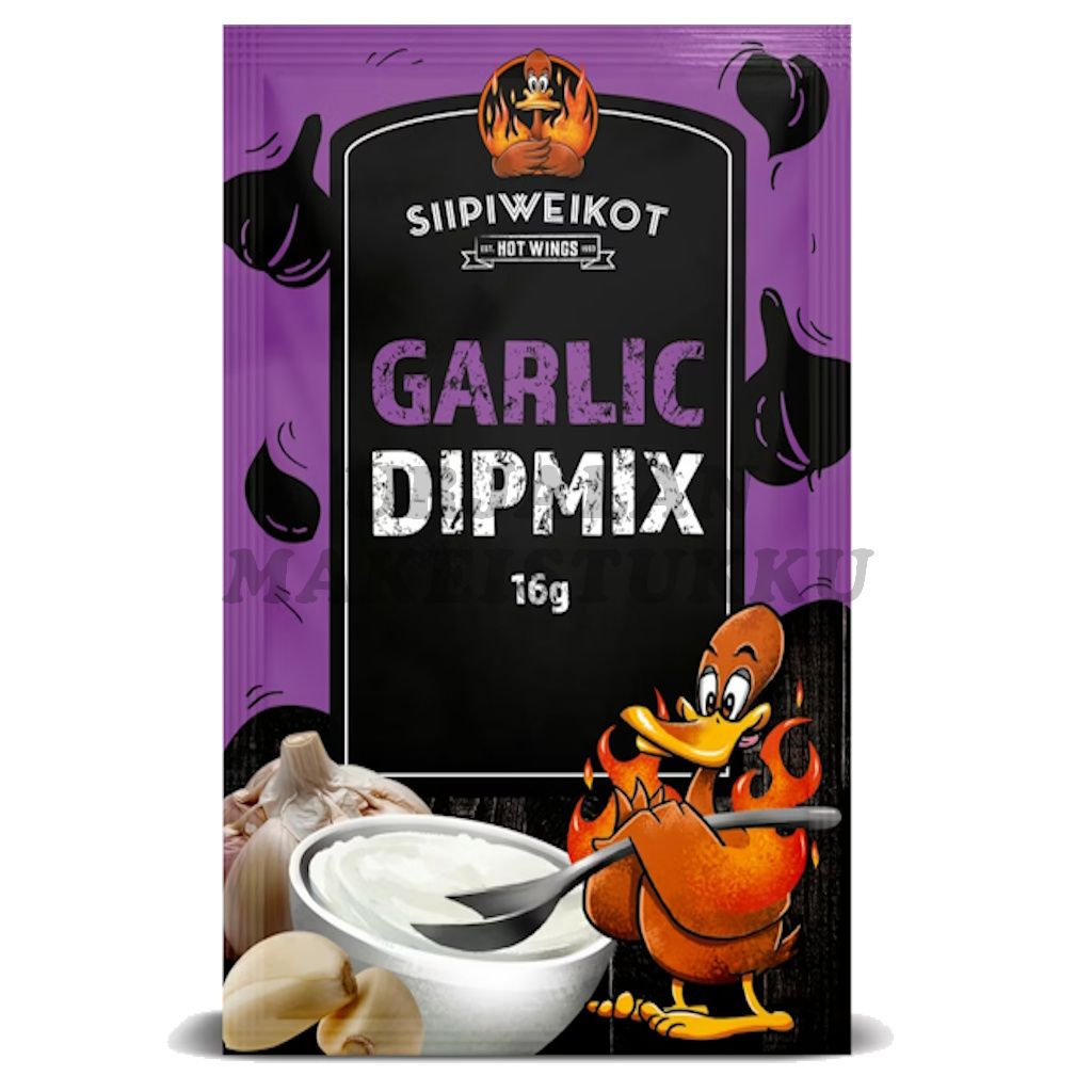 Siipiweikot Garlic dippijauhe 16g