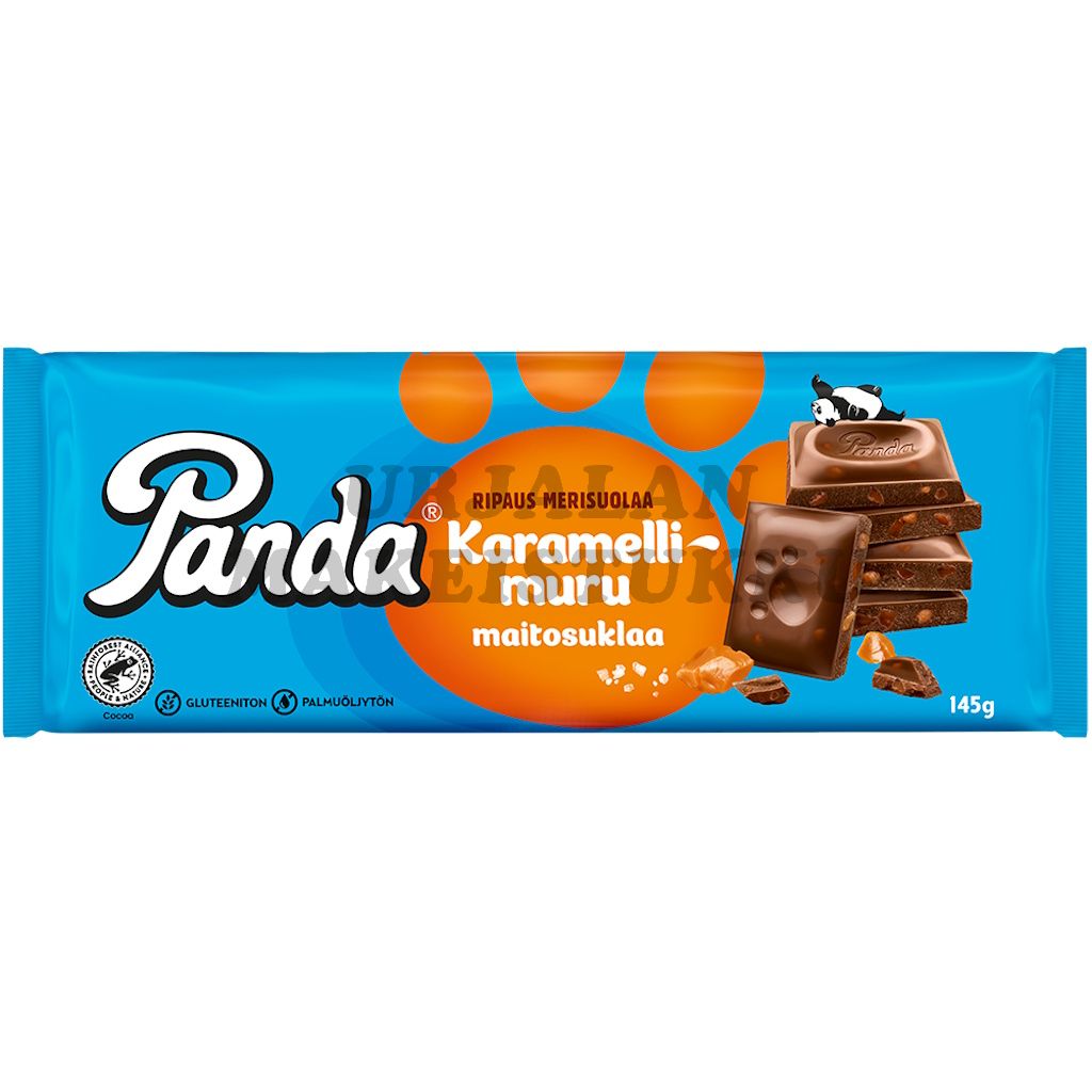 Panda maitosuklaa karamellimuru merisuola suklaalevy 145g