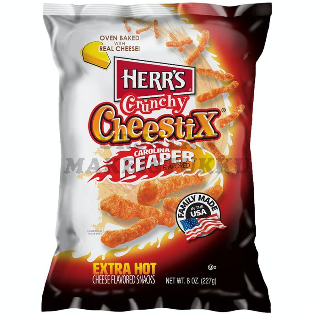 Herr´s Crunchy Cheestix Carolina Reaper 227g