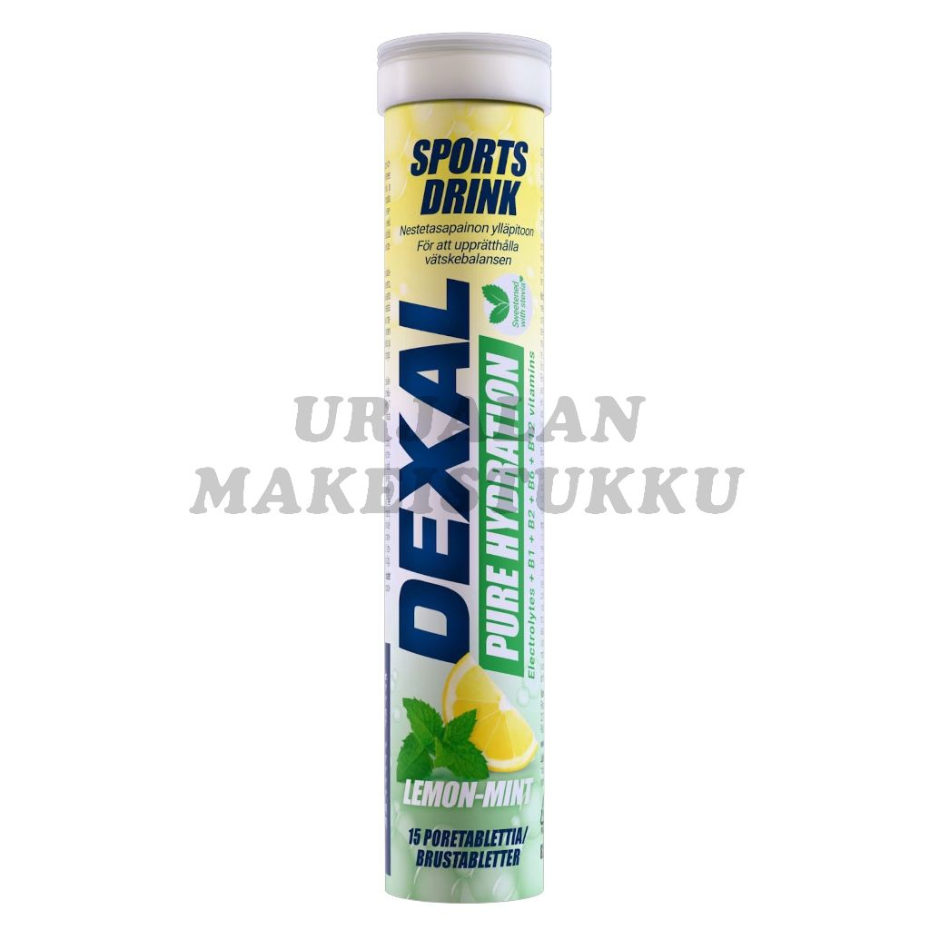 Dexal Pure Hydration Lemon-Mint poretabletti 15kpl
