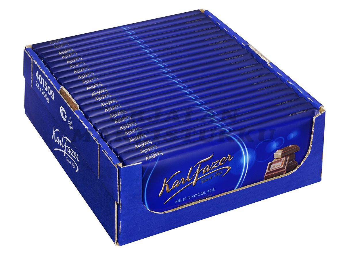 Karl Fazer Sininen maitosuklaalevy 200g x 22kpl