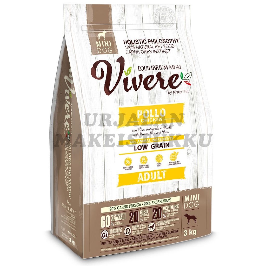 Vivere Mini Adult Kana koiralle 3kg