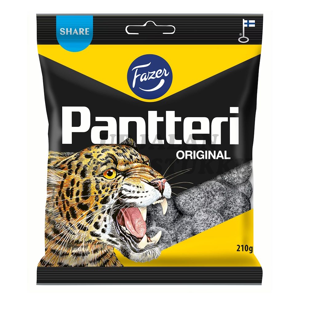 Fazer Pantteri Original salmiakki 220g