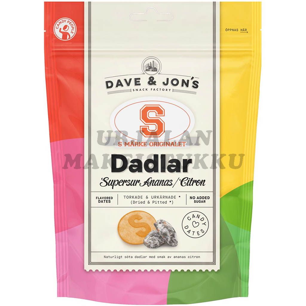 Dave & Jons S-Märke Supersur karkkitaatelit 50g