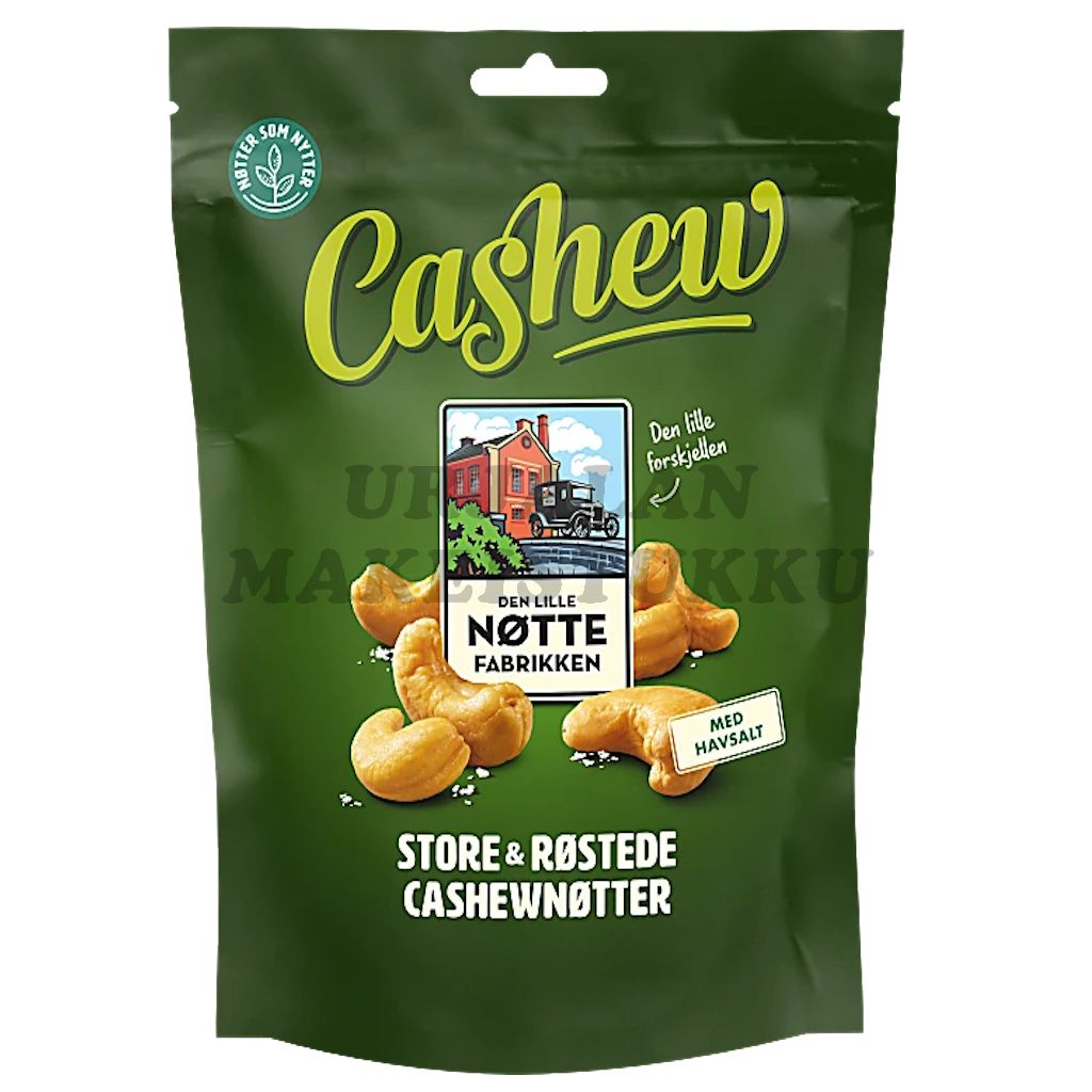 Den Lille Nöttefabrikken Cashewpähkinät Merisuola 250g