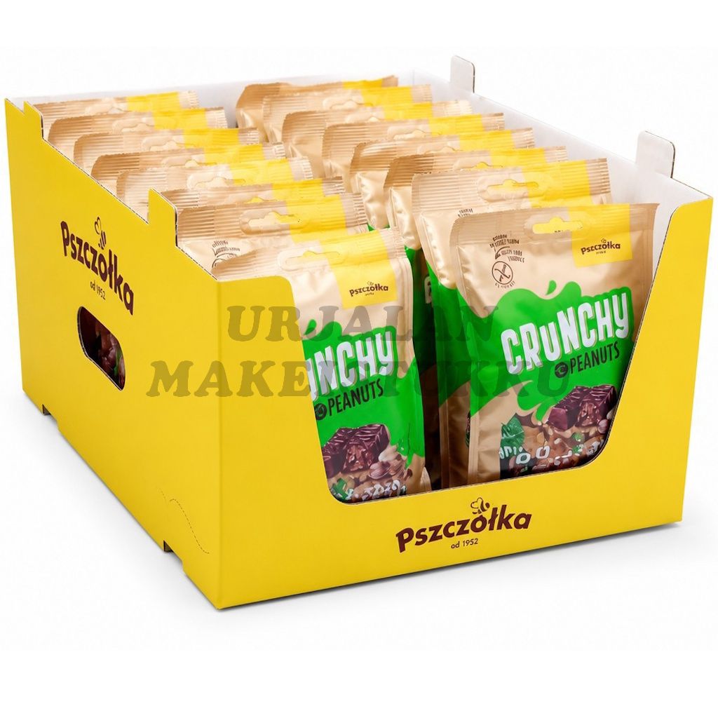 Crunchy Choco Peanuts Suklaacrisp makeiset 174g x 16kpl