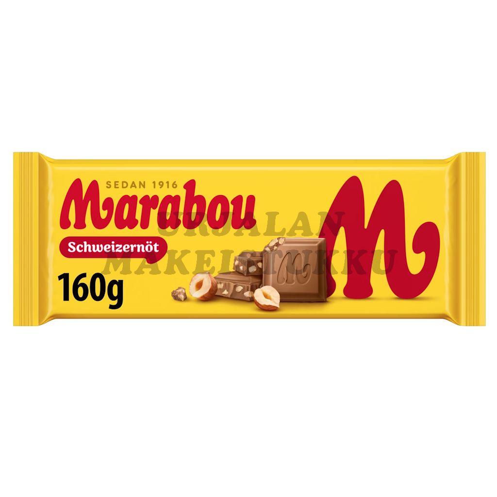 Marabou Schweizer Nöt suklaalevy 160g