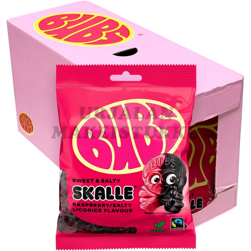 Bubs Vadelmalakritsi kallot 90g x 16kpl