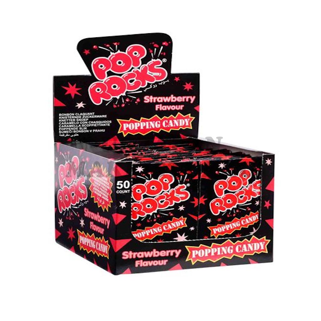 Pop Rocks Popping Candy Mansikka paukkukarkki 7g x 50kpl