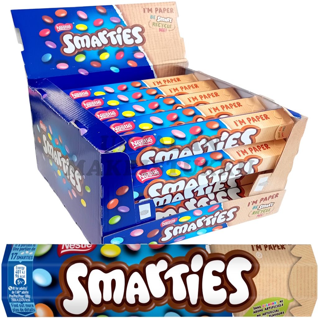 Smarties Giant Tube Jättituubi 130g x 20kpl
