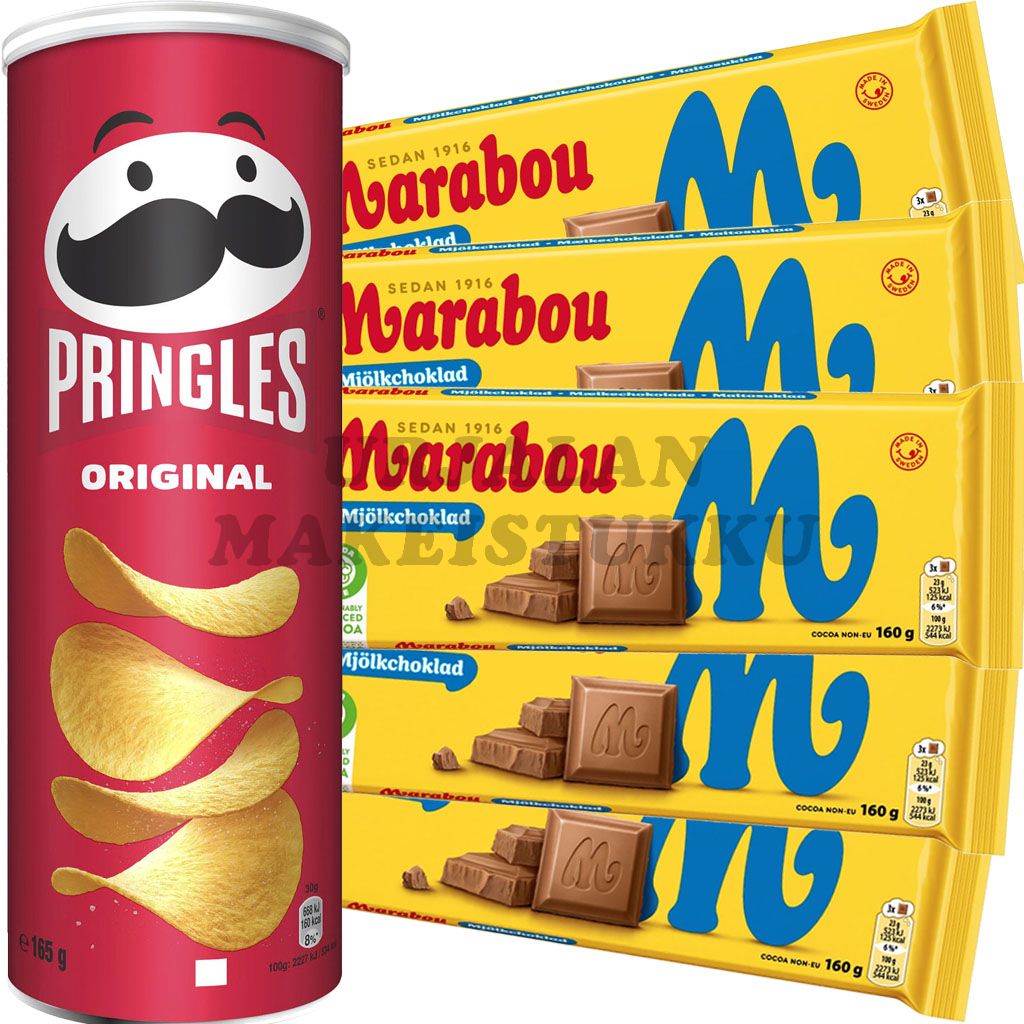 Viraali Pringles-suklaa Blokkisetti