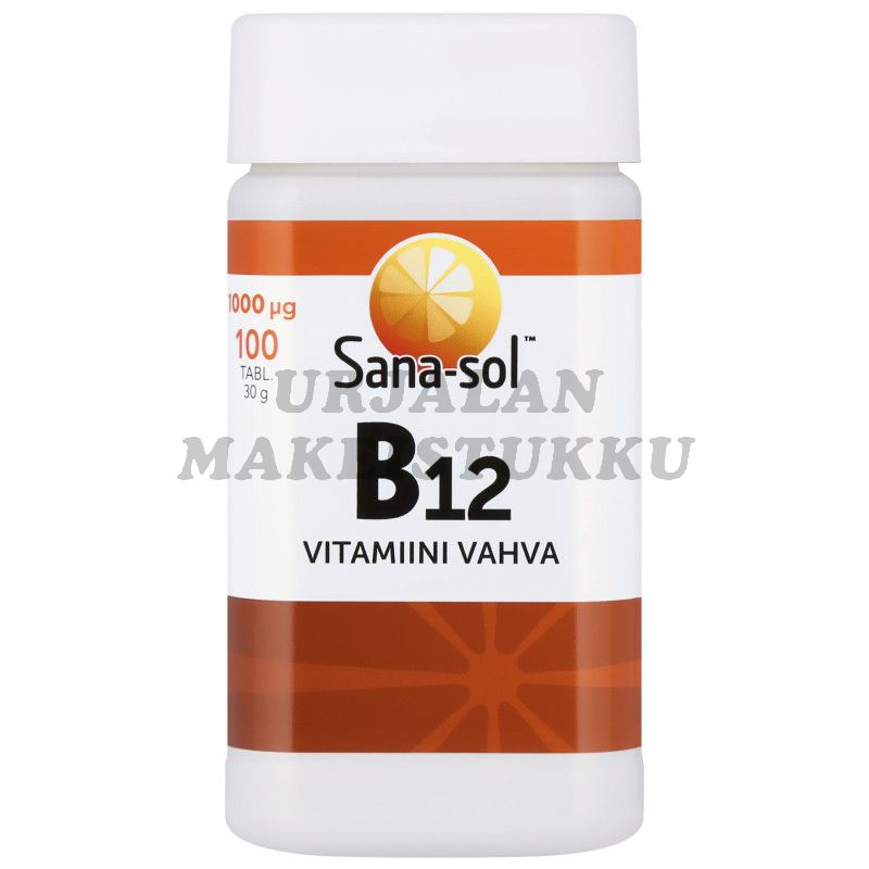 Sana-sol B12 vitamiini vahva 100 tabl.
