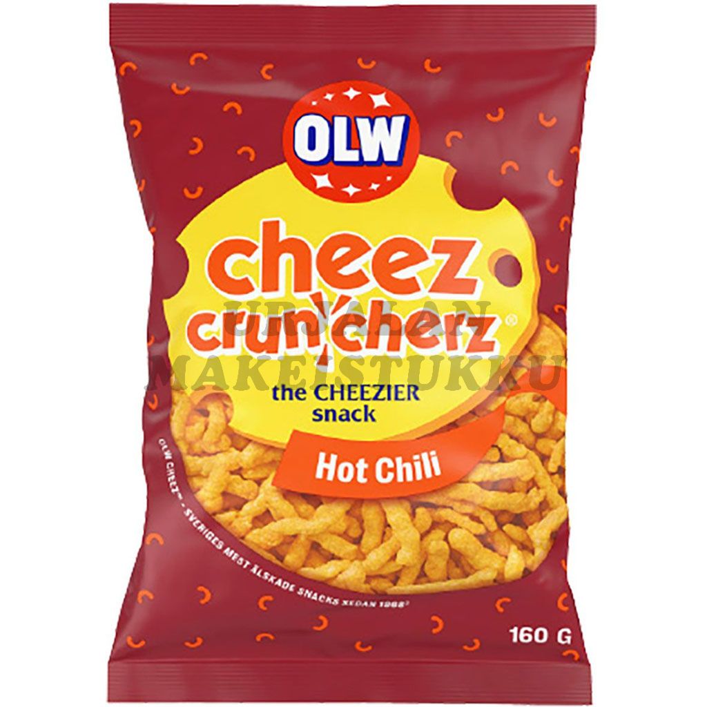 OLW Cheez Cruncherz Hot Chili 160g