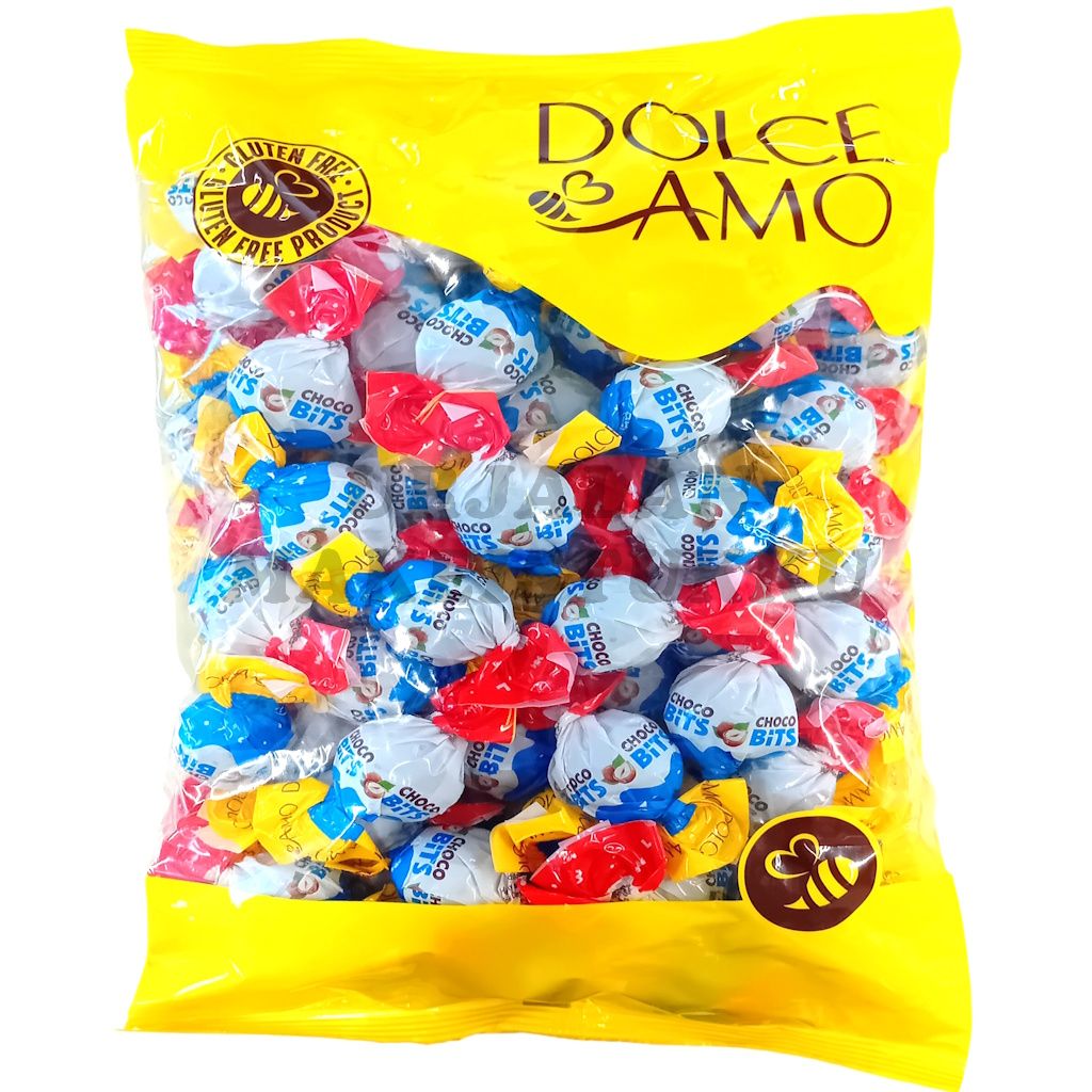 Dolce Amo Choco Bits hasselpähkinä maitosuklaakonvehdit 1kg