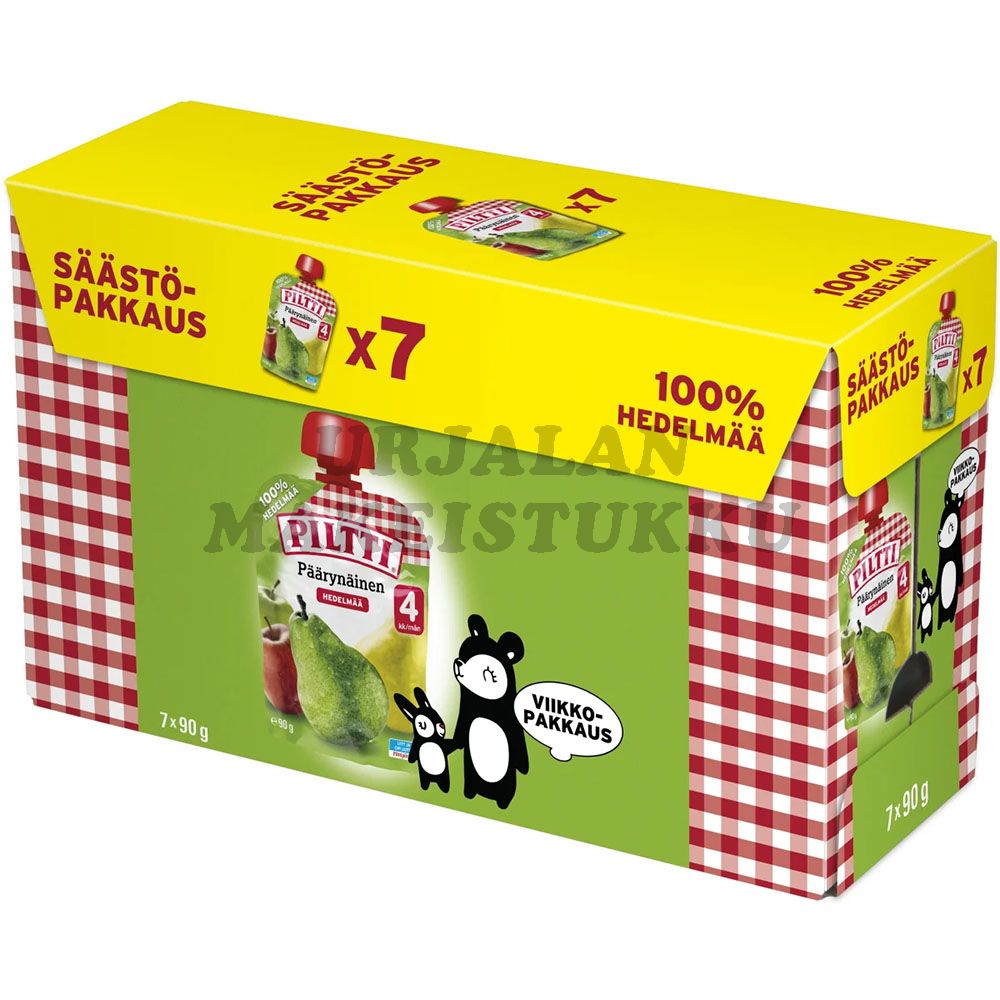 Piltti Päärynäinen hedelmäsose 90g x 7kpl 4kk