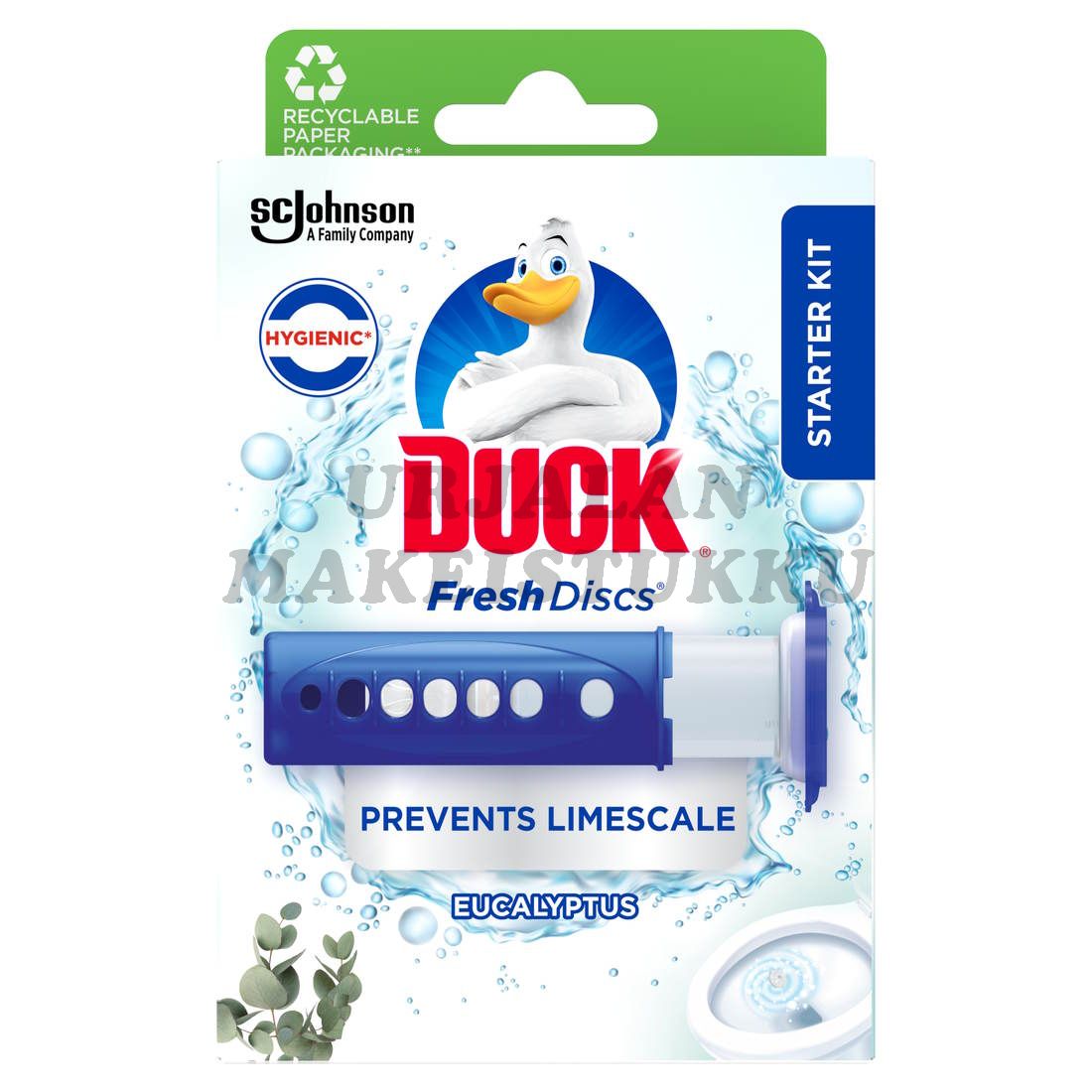 Duck Fresh Discs valkaiseva WC-Raikastin Eucalyptus 36ml