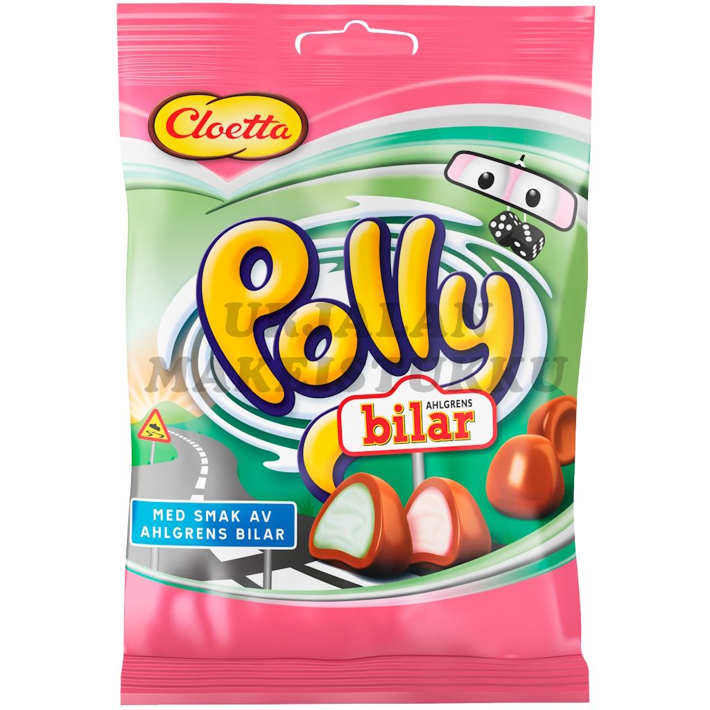 Cloetta Polly Bilar vaahtokarkki 100g