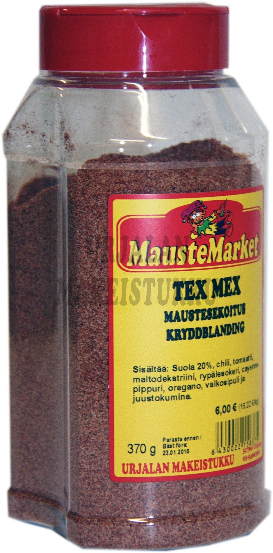 Tex Mex -maustesekoitus purkki