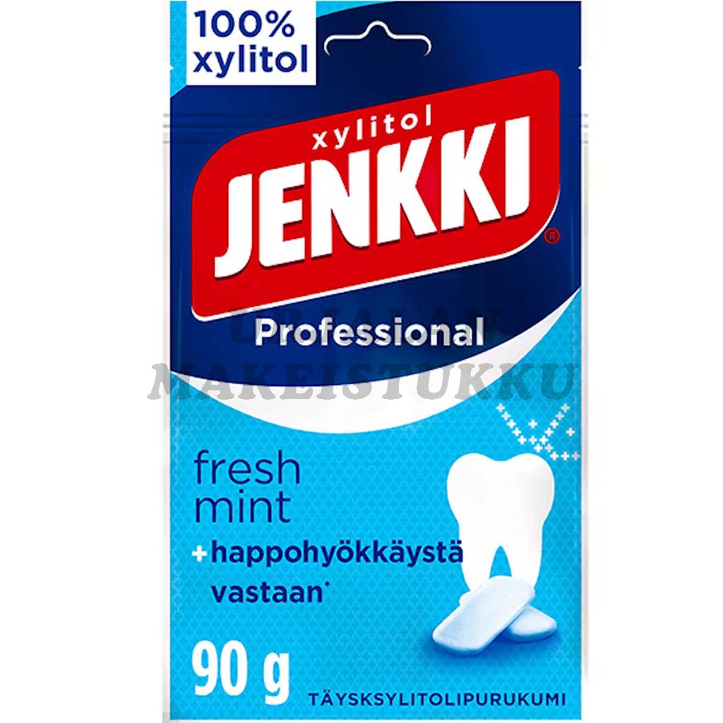 Jenkki Professional Fresh Mint täysksylitolipurukumi 90g