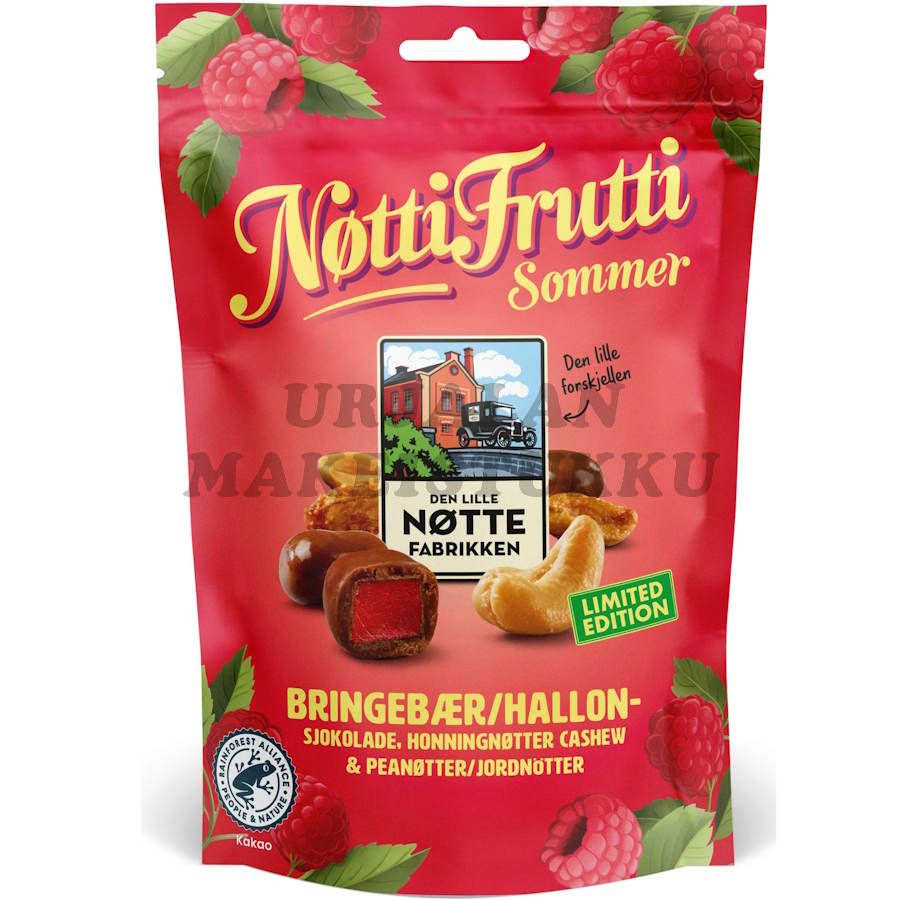Den Lille Nöttefabrikken Sommer pähkinä-hedelmäsekoitus 160g