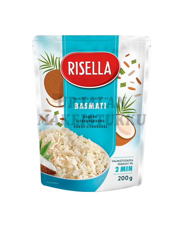 Risella Basmati Kookos-Sitruunaruoho valmisriisi 200g