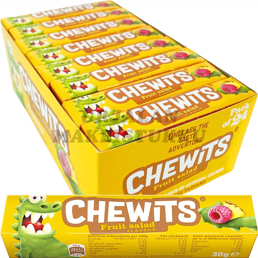 Cloetta Chewits Fruit Salad toffee 30g x 24kpl