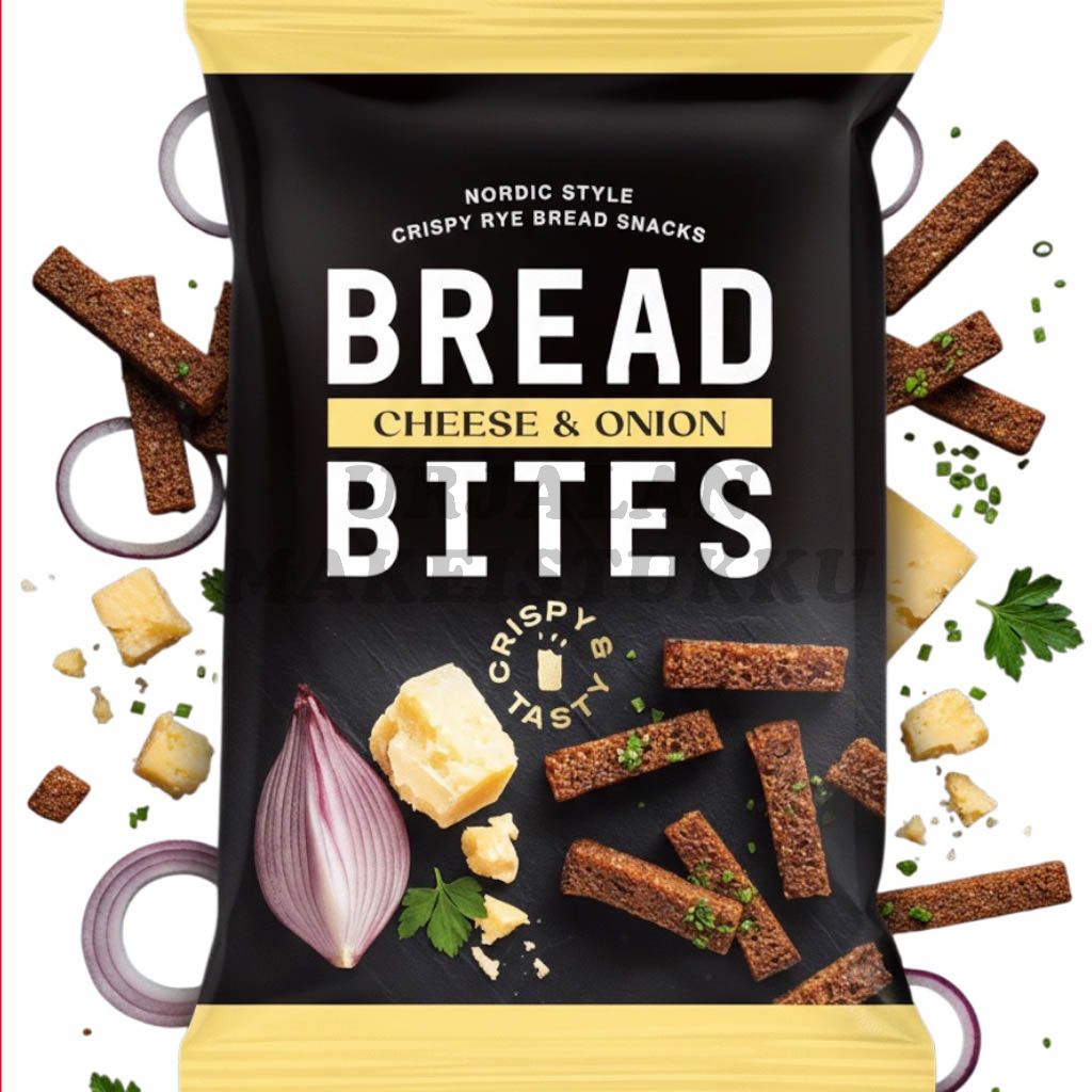 Bread Bites Cheese and Onion juustosipuli leipätikut 80g