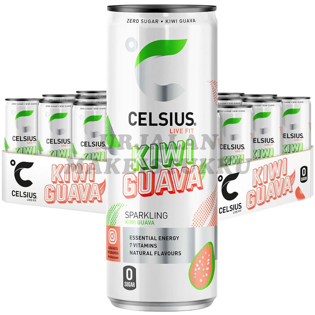 Celsius Kiwi Guava energiajuoma 355ml x 24kpl