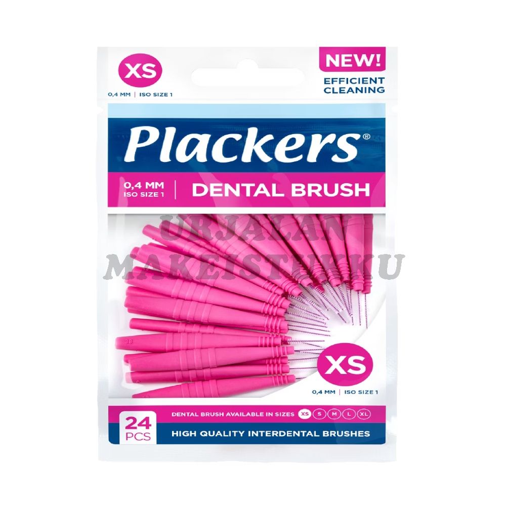 Plackers Dental Brush Hammasväliharja XS 0,4mm 24kpl
