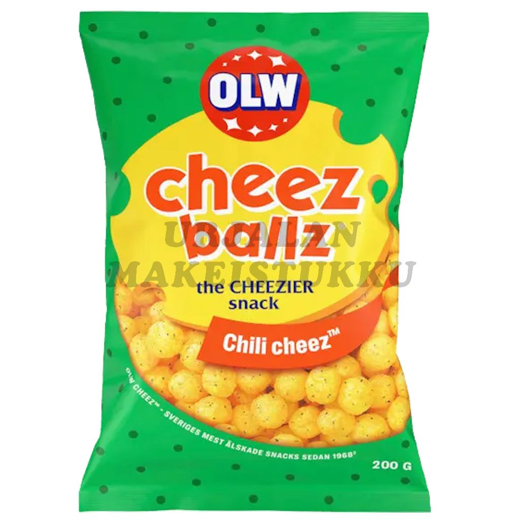 OLW Cheez Ballz Chili Cheez juustosnacks 200g