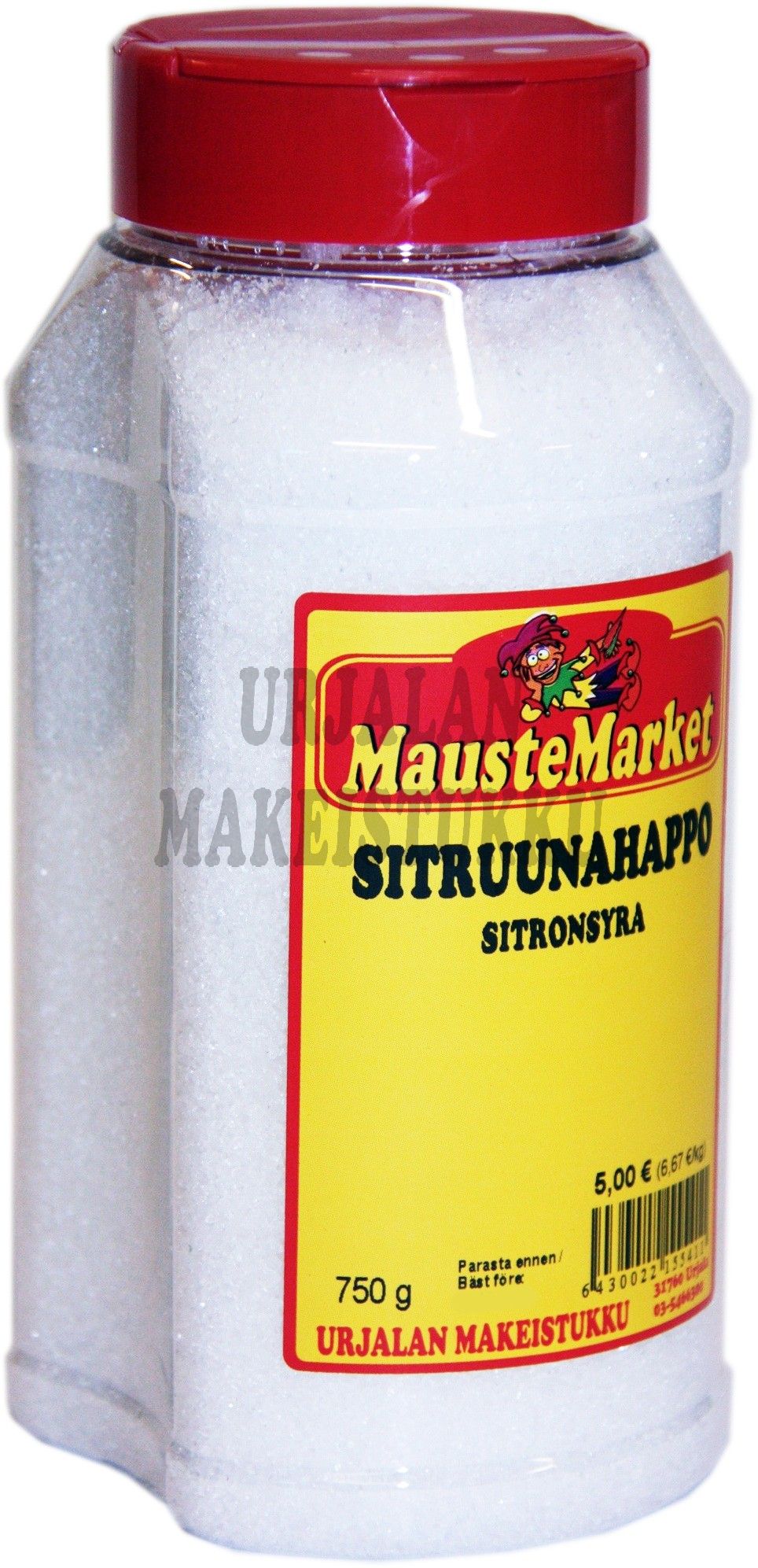 Sitruunahappo -purkki