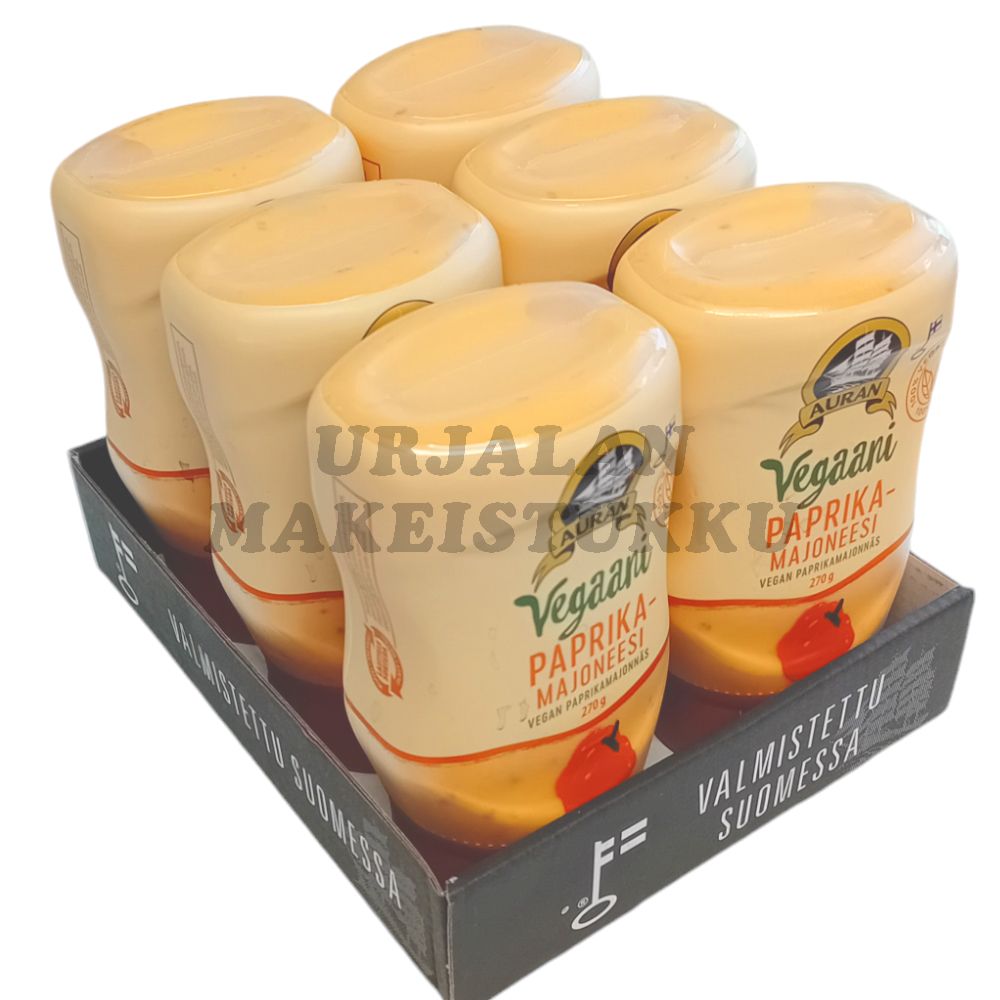 Auran Vegaani Paprikamajoneesi 270g x 6kpl