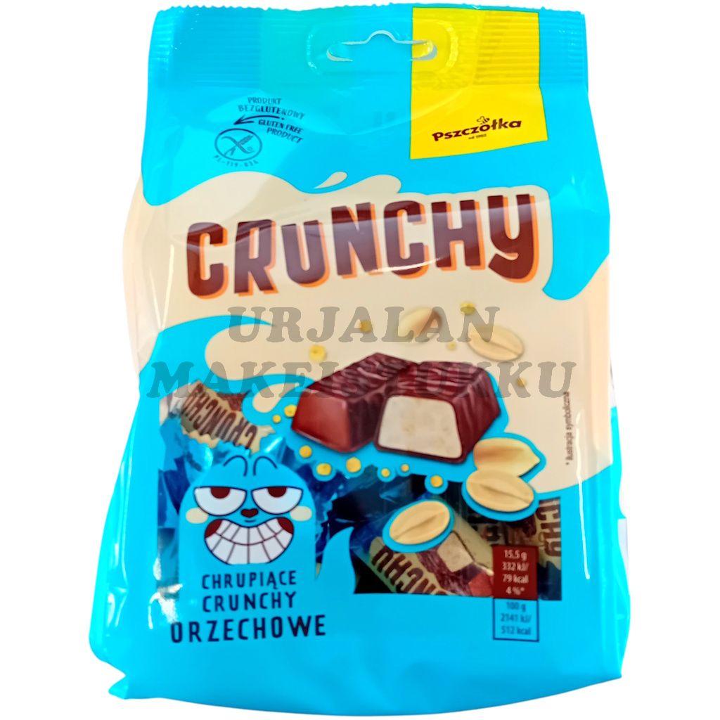 Crunchy Pähkinä Suklaacrisp makeiset 174g