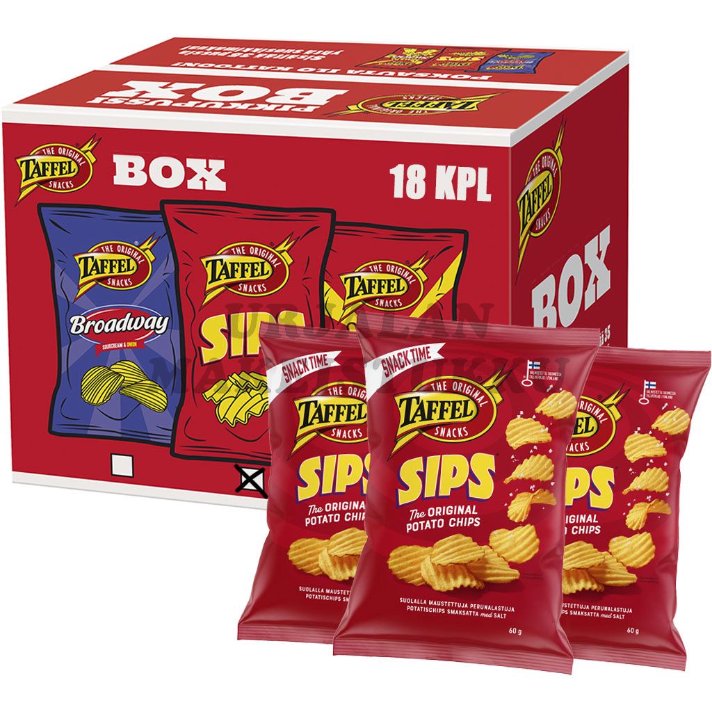 Taffel Sips Poimu perunalastu 60g x 18kpl