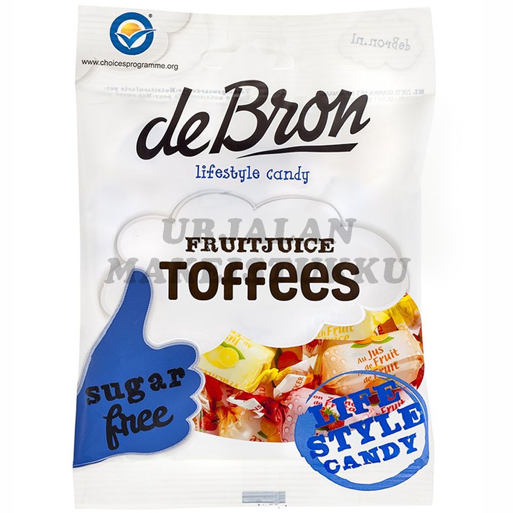 De Bron sokeriton Fruitjuice toffee 90g