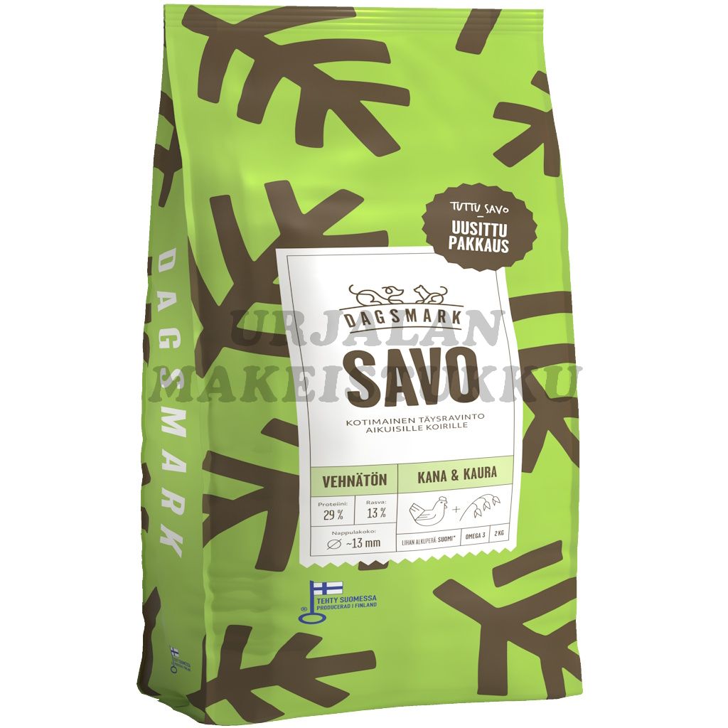Dagsmark Savo vehnätön kana-kaura koiralle 2kg