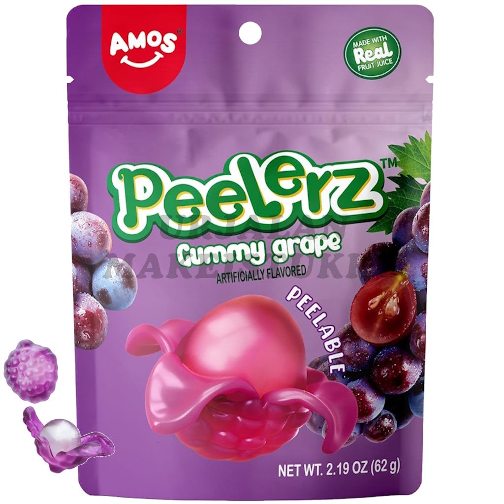 Peelerz Gummy Grape hedelmämakeinen 65g