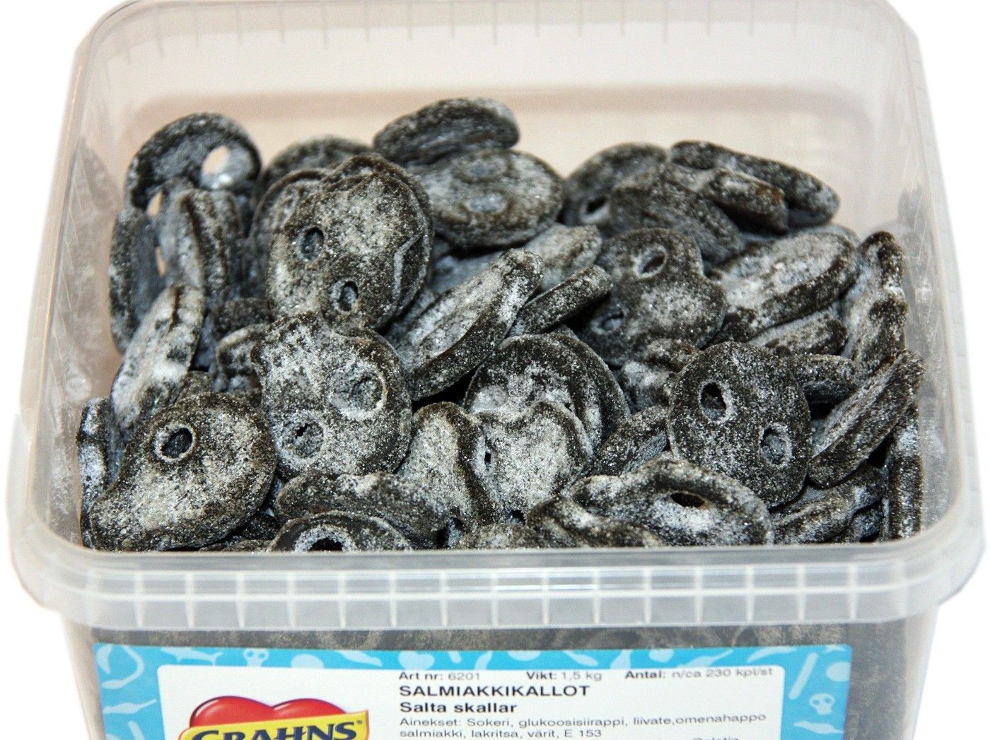 Salmiakkikallot -rasia 1.5kg